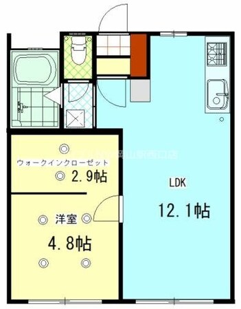 西川コーポの物件間取画像